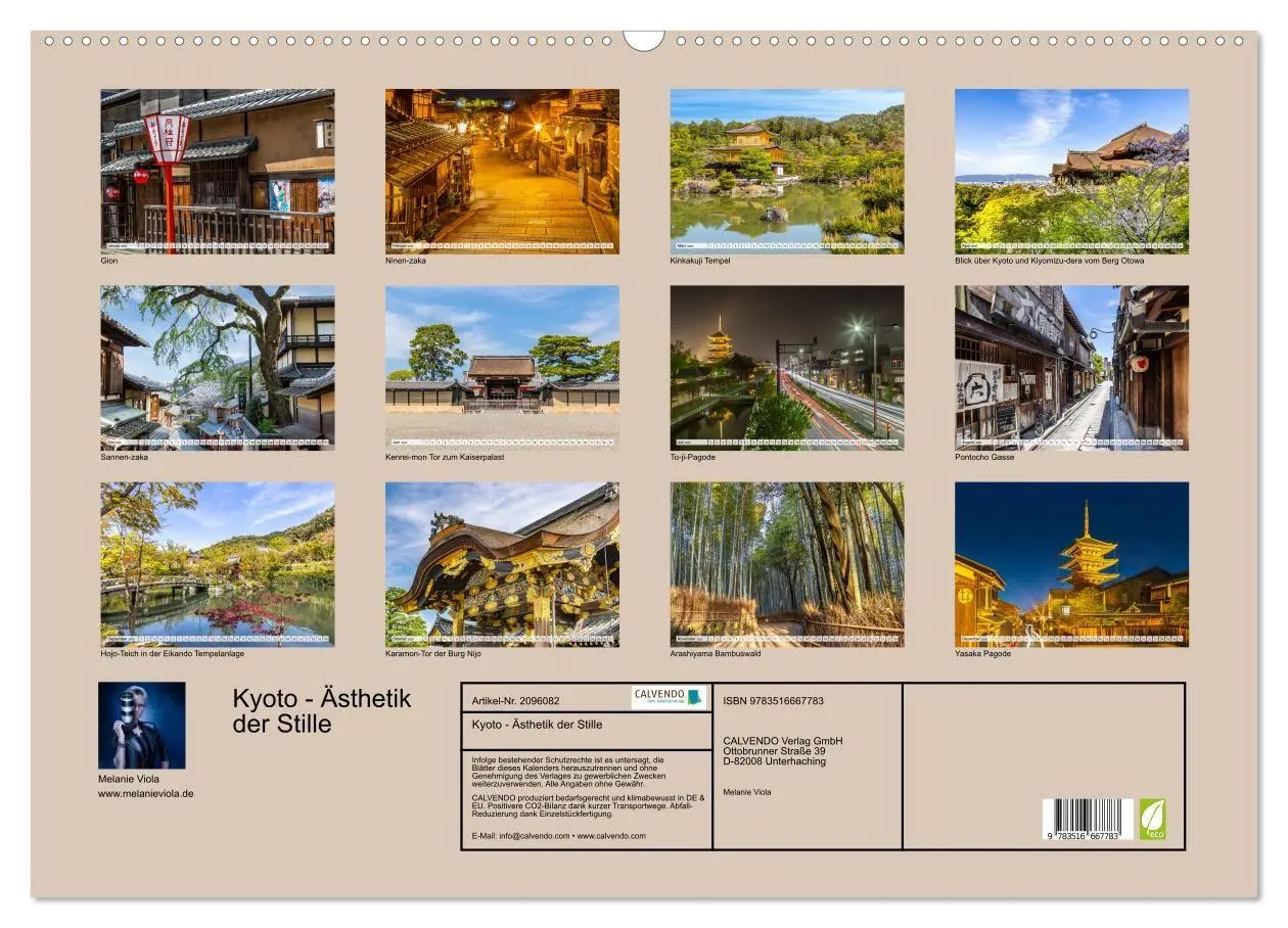 Bild: 9783516667783 | Kyoto - Ästhetik der Stille (Wandkalender 2026 DIN A2 quer),...