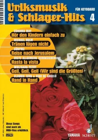 Cover: 9790001127783 | Volksmusik und Schlager-Hits Band 4 für Keyboard | Schott Music