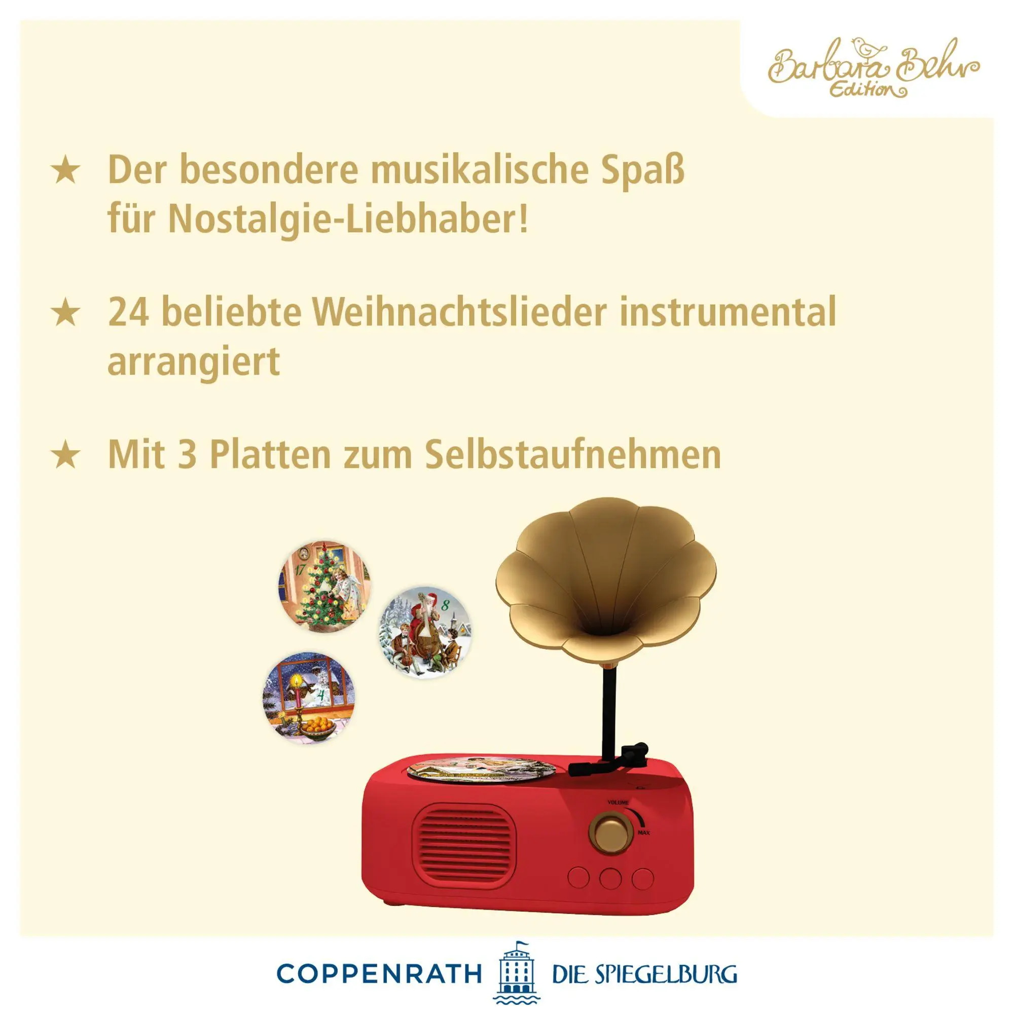 Bild: 4050003957883 | Sound-Adventskalender - Vintage-Grammophon | mit 24 Weihnachtsliedern
