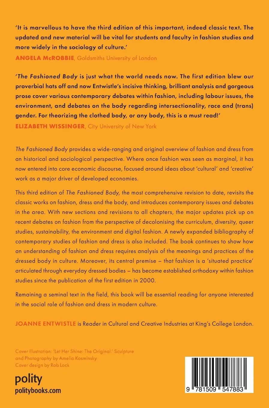 Rückseite: 9781509547883 | The Fashioned Body | Fashion, Dress and Modern Social Theory | Buch