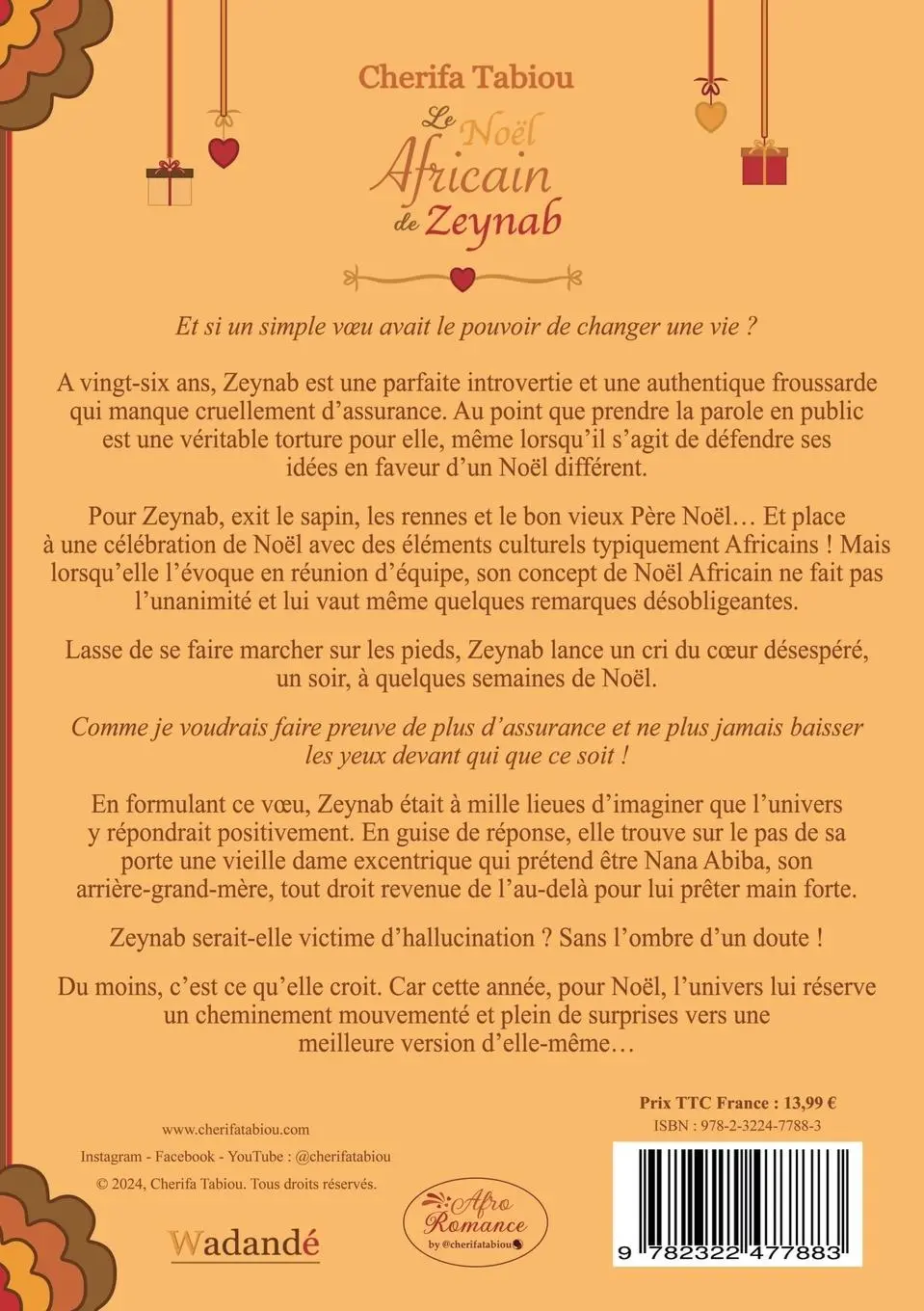 Rückseite: 9782322477883 | Le Noël Africain de Zeynab | Cherifa Tabiou | Taschenbuch | Paperback