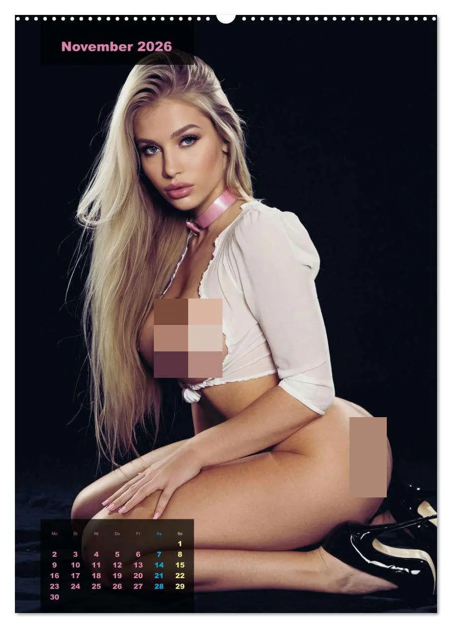 Bild: 9783457257883 | Blonde Girls typisch pink (Wandkalender 2026 DIN A2 hoch), CALVENDO...