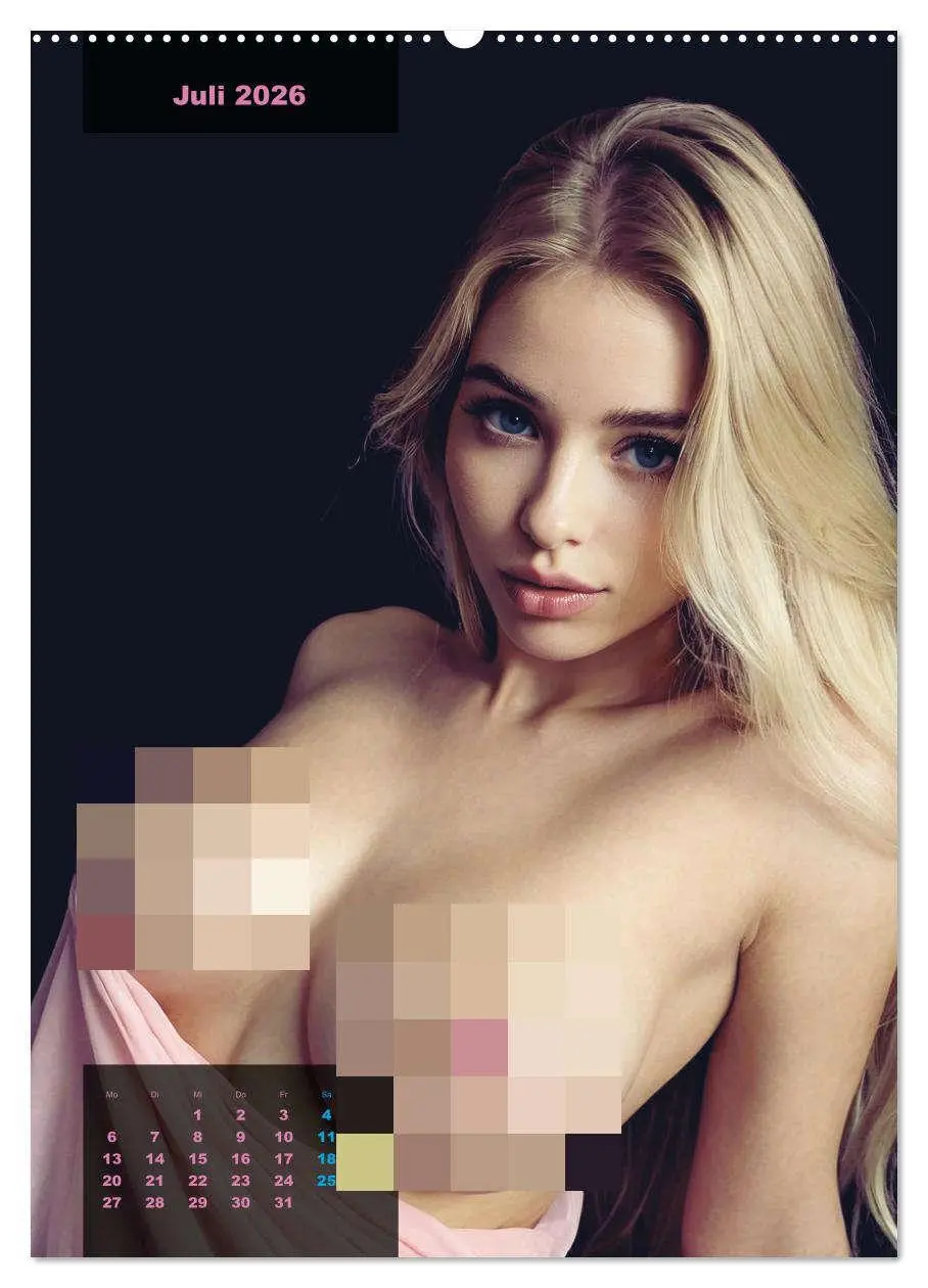 Bild: 9783457257883 | Blonde Girls typisch pink (Wandkalender 2026 DIN A2 hoch), CALVENDO...