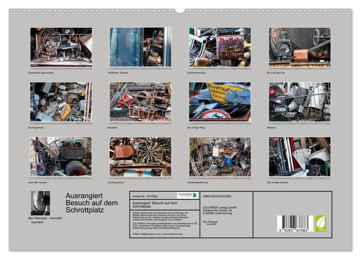 Bild: 9783457637883 | Ausrangiert Besuch auf dem Schrottplatz (Wandkalender 2026 DIN A2...