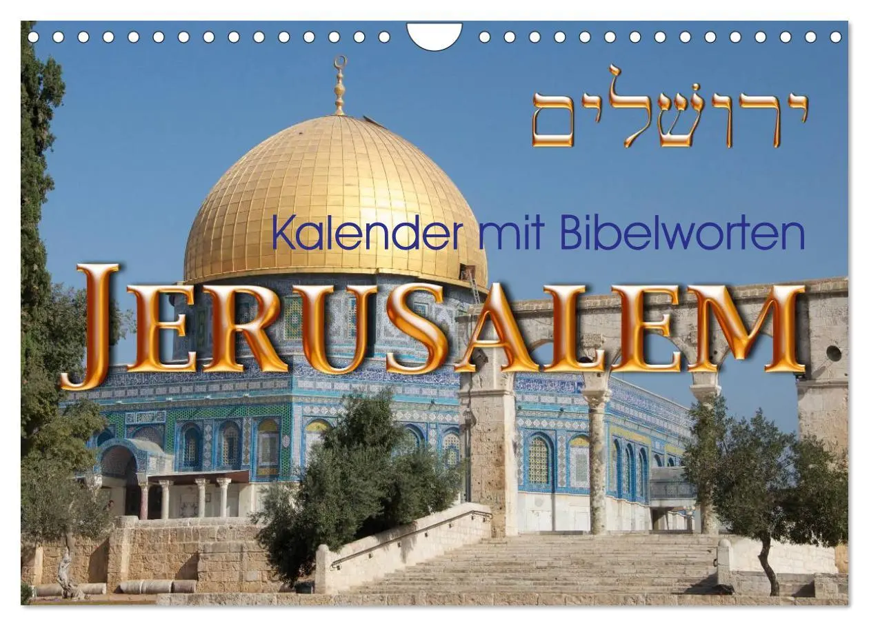 Cover: 9783516107883 | Jerusalem. Kalender mit Bibelworten (Wandkalender 2026 DIN A4...