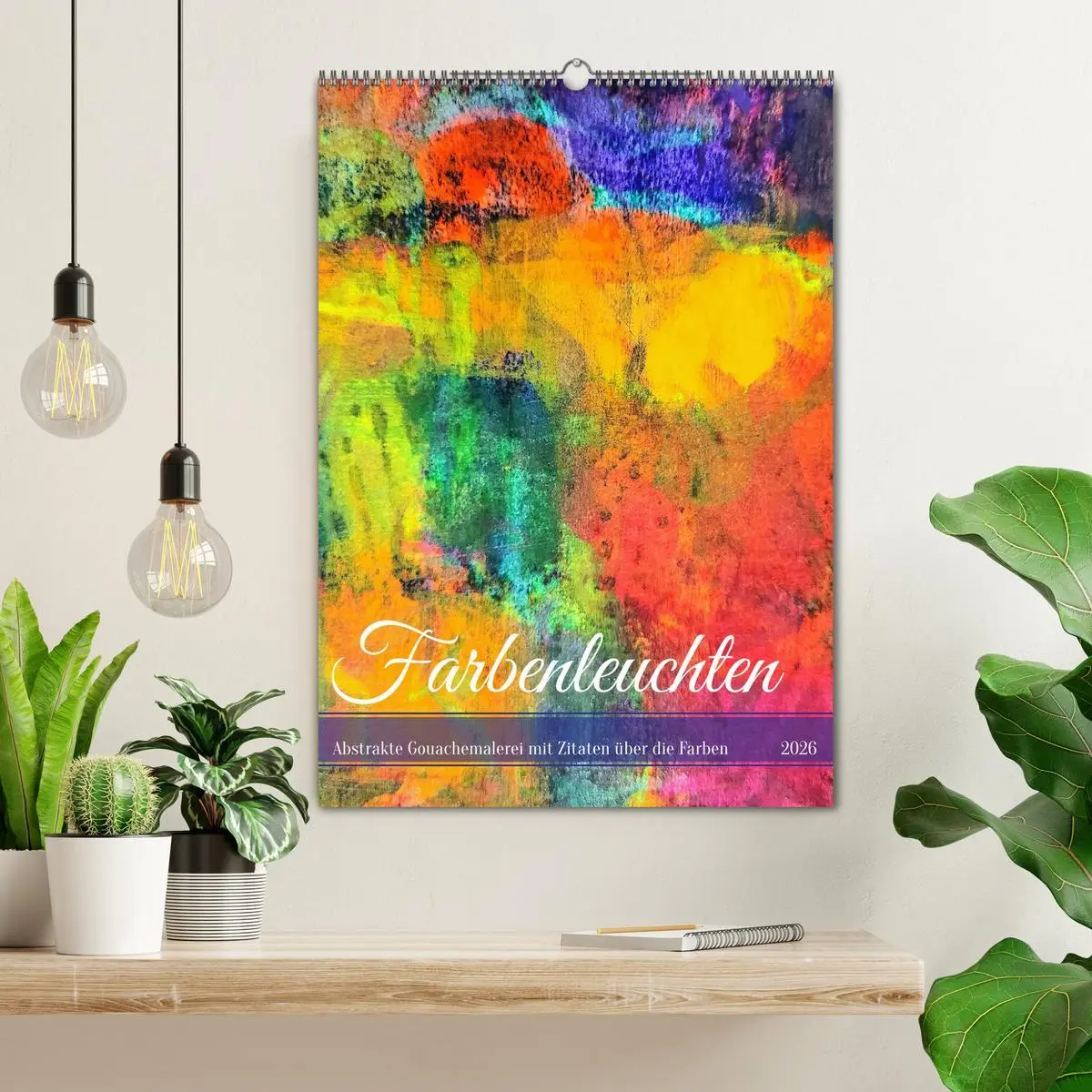 Bild: 9783516277883 | Farbenleuchten - Abstrakte Gouachemalerei mit Zitaten über die...