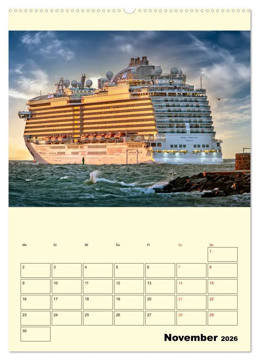 Bild: 9783516347883 | Kreuzfahrtschiffe - die Welt ist dein Ziel (Wandkalender 2026 DIN...
