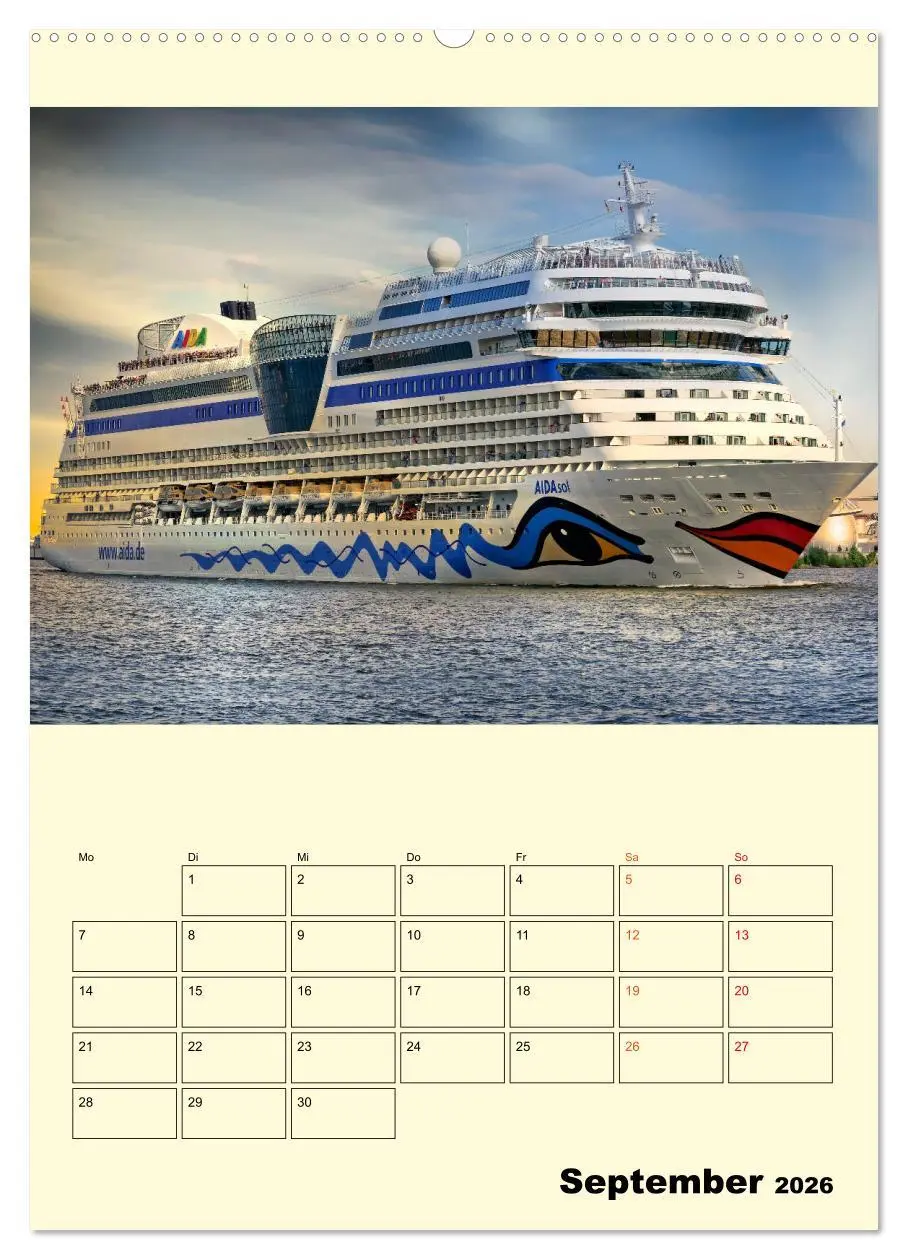 Bild: 9783516347883 | Kreuzfahrtschiffe - die Welt ist dein Ziel (Wandkalender 2026 DIN...