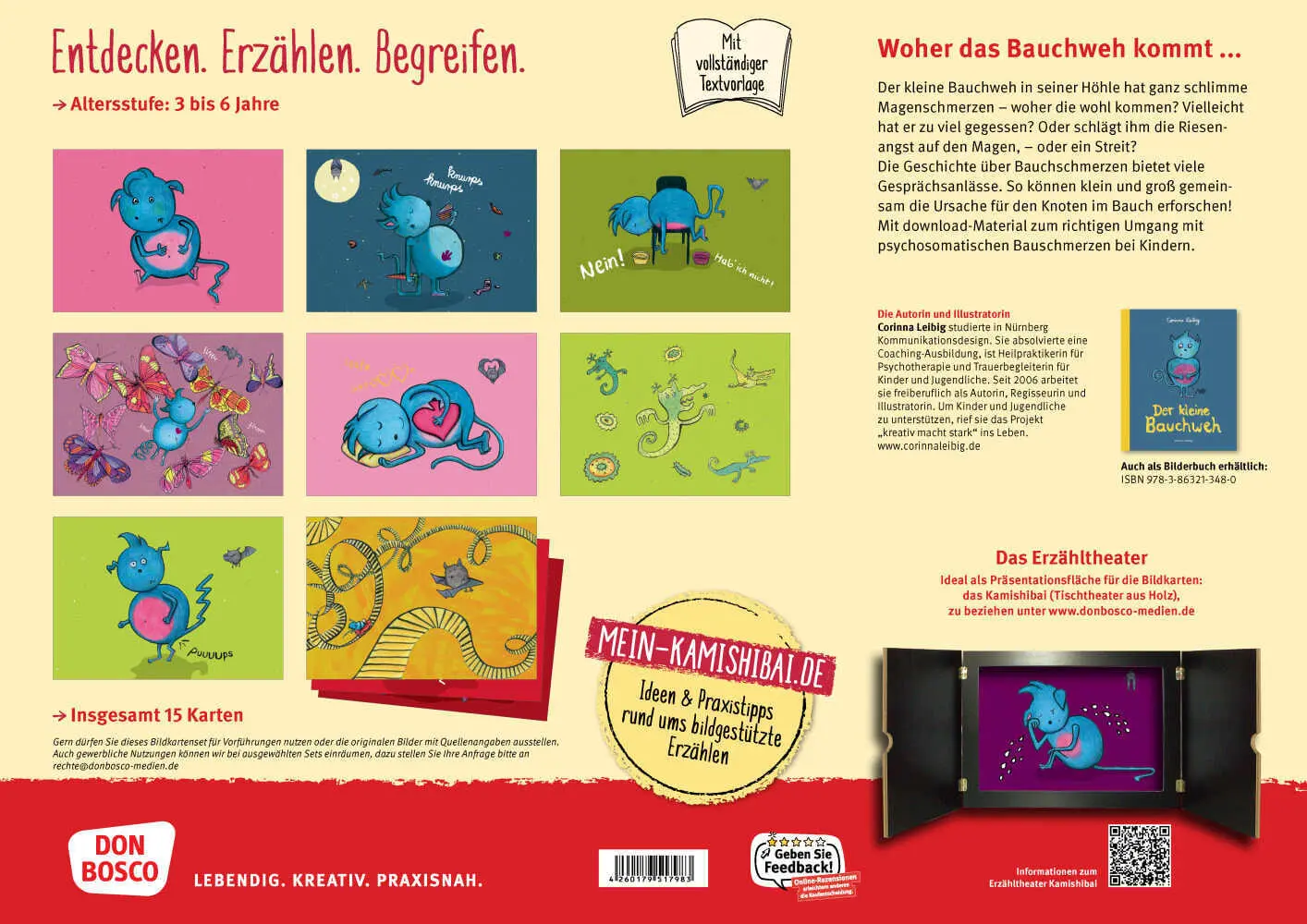 Bild: 4260179517983 | Der kleine Bauchweh. Kamishibai Bildkartenset | Corinna Leibig | 1 Box