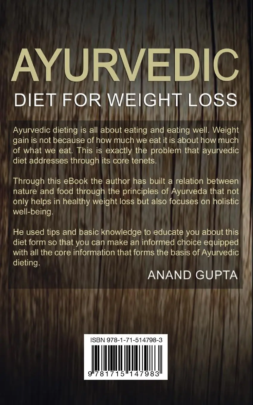 Rückseite: 9781715147983 | Ayurvedic Diet for Weight Loss | Anand Gupta | Taschenbuch | Englisch