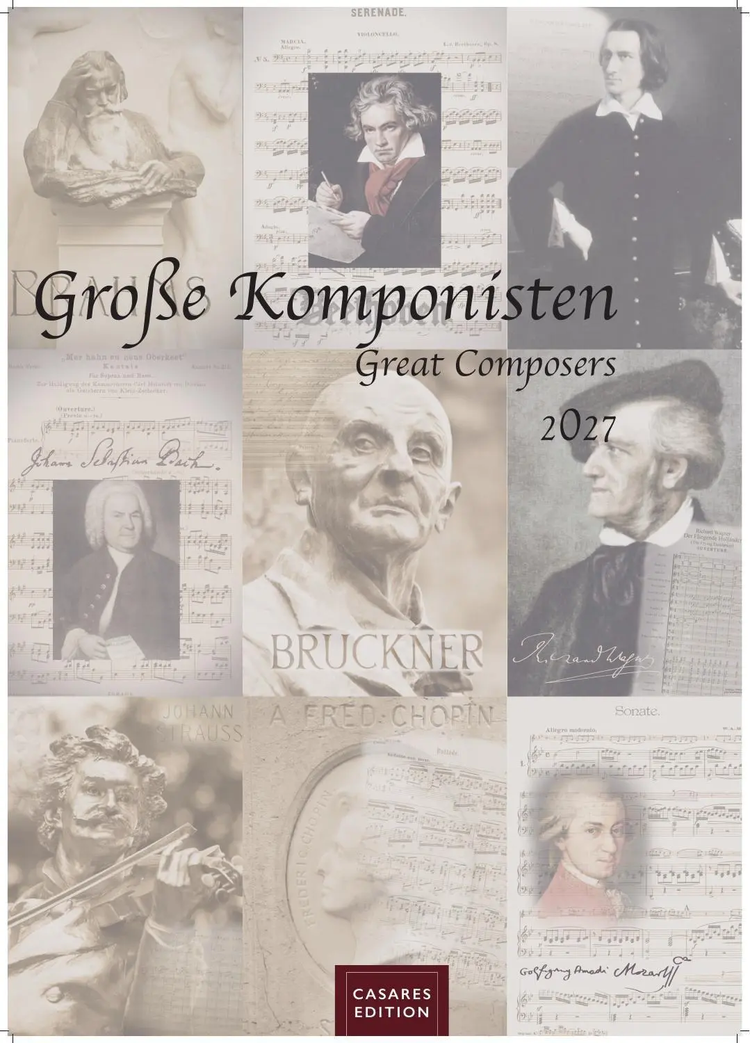 Cover: 9781835247983 | Komponisten Kalender 2027 - Musik-Kalender 21x29cm - Klassische...
