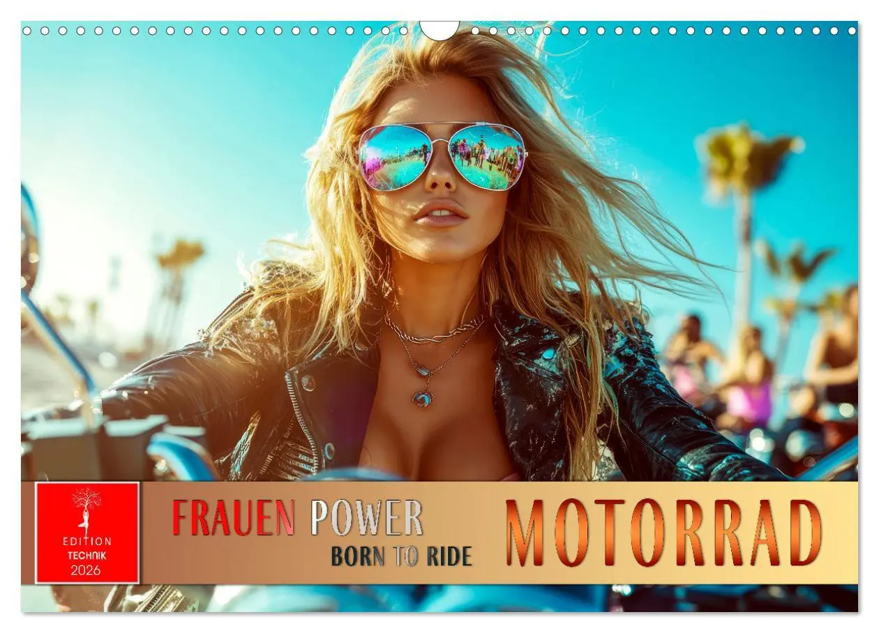 Cover: 9783457247983 | Frauen Power Motorrad (Wandkalender 2026 DIN A3 quer), CALVENDO...
