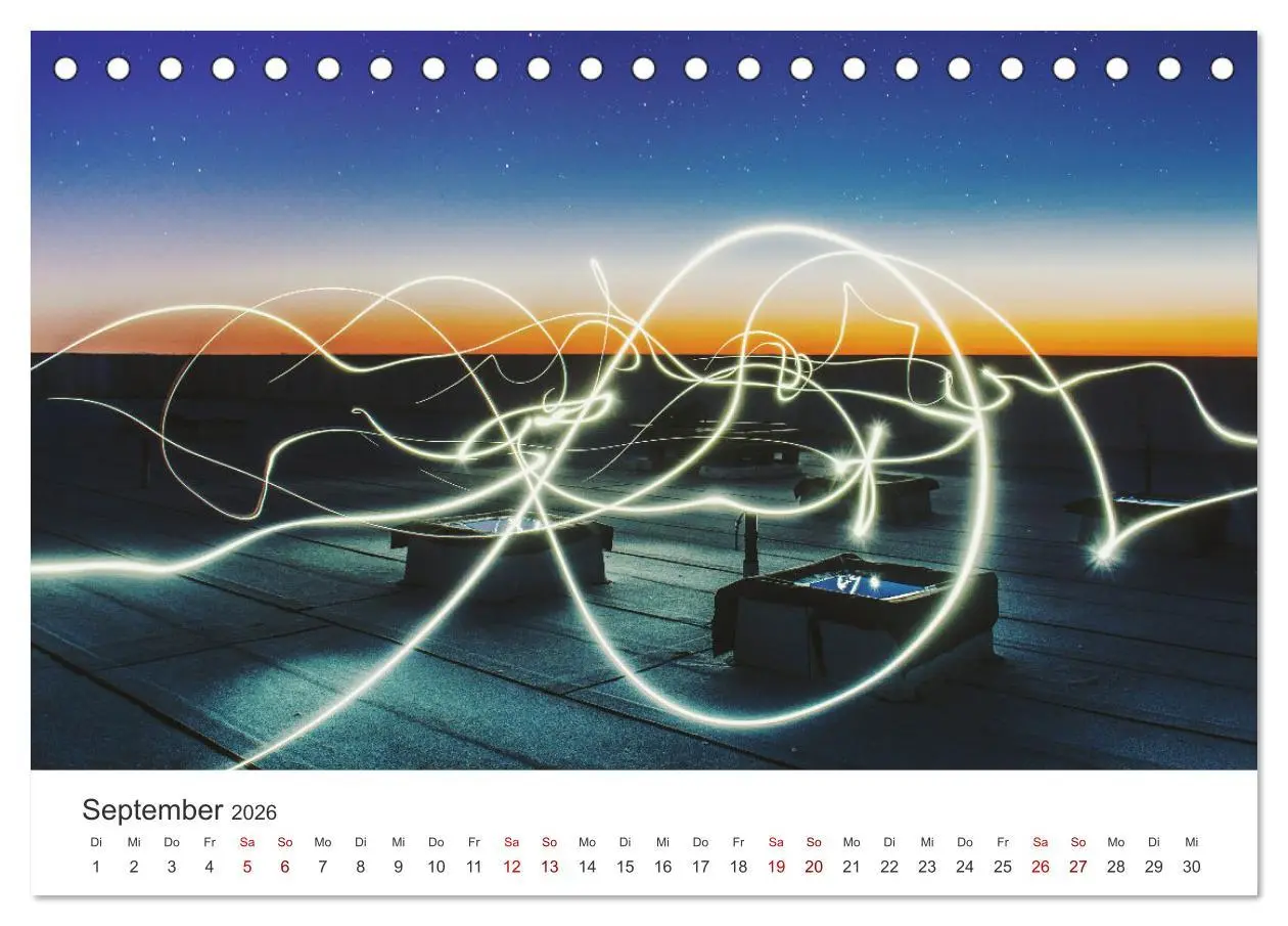 Bild: 9783457937983 | Lightpainting - Malen mit Licht und Zeit (Tischkalender 2026 DIN A5...