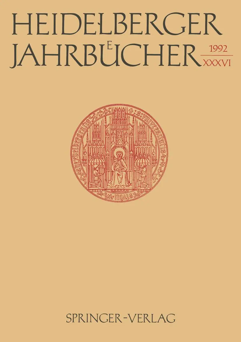 Heidelberger Jahrbücher 36 (German Edition)