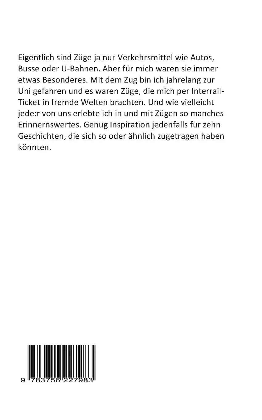 Rückseite: 9783756227983 | Abgefahren | Zehn Geschichten aus dem Zug | Gudrun Heller | Buch