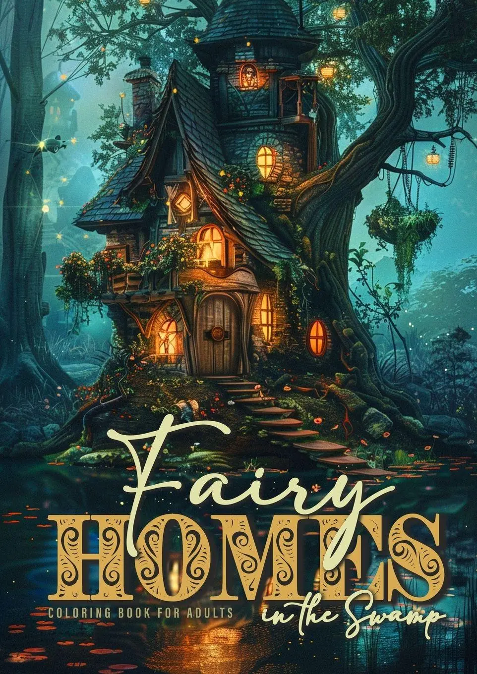 Fairy Homes in the Swamp Coloring Book for Adults - Monsoon Publishing Kartoniert (TB)