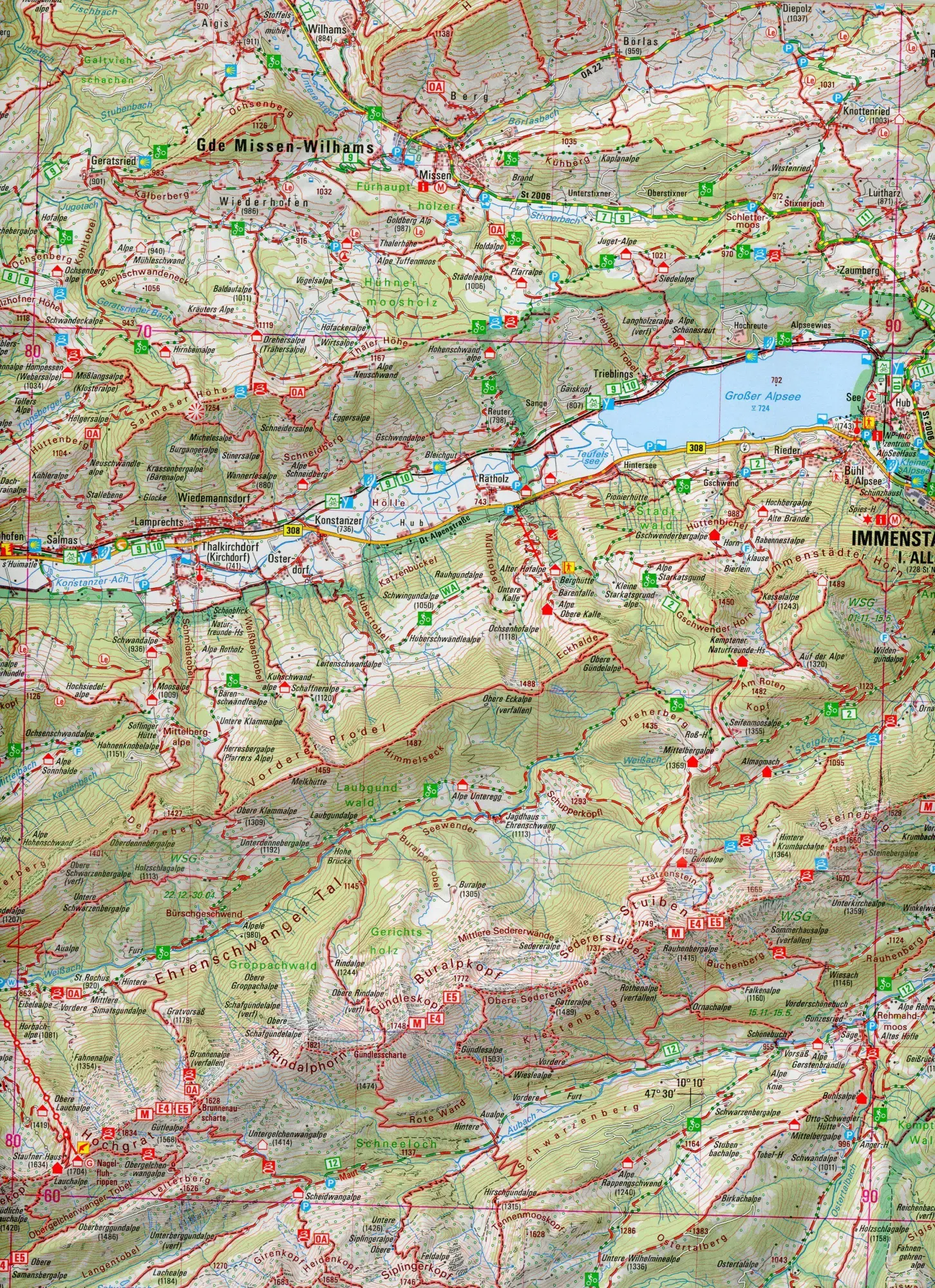 Bild: 9783899337983 | Lindau, Naturpark Nagelfluhkette 1:50000 (UK50-45) | Digitalisierung