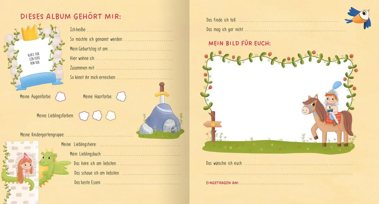 Bild: 4014489128083 | Meine Kindergartenfreunde - Ritter und Drachen | Jana Engelhardt
