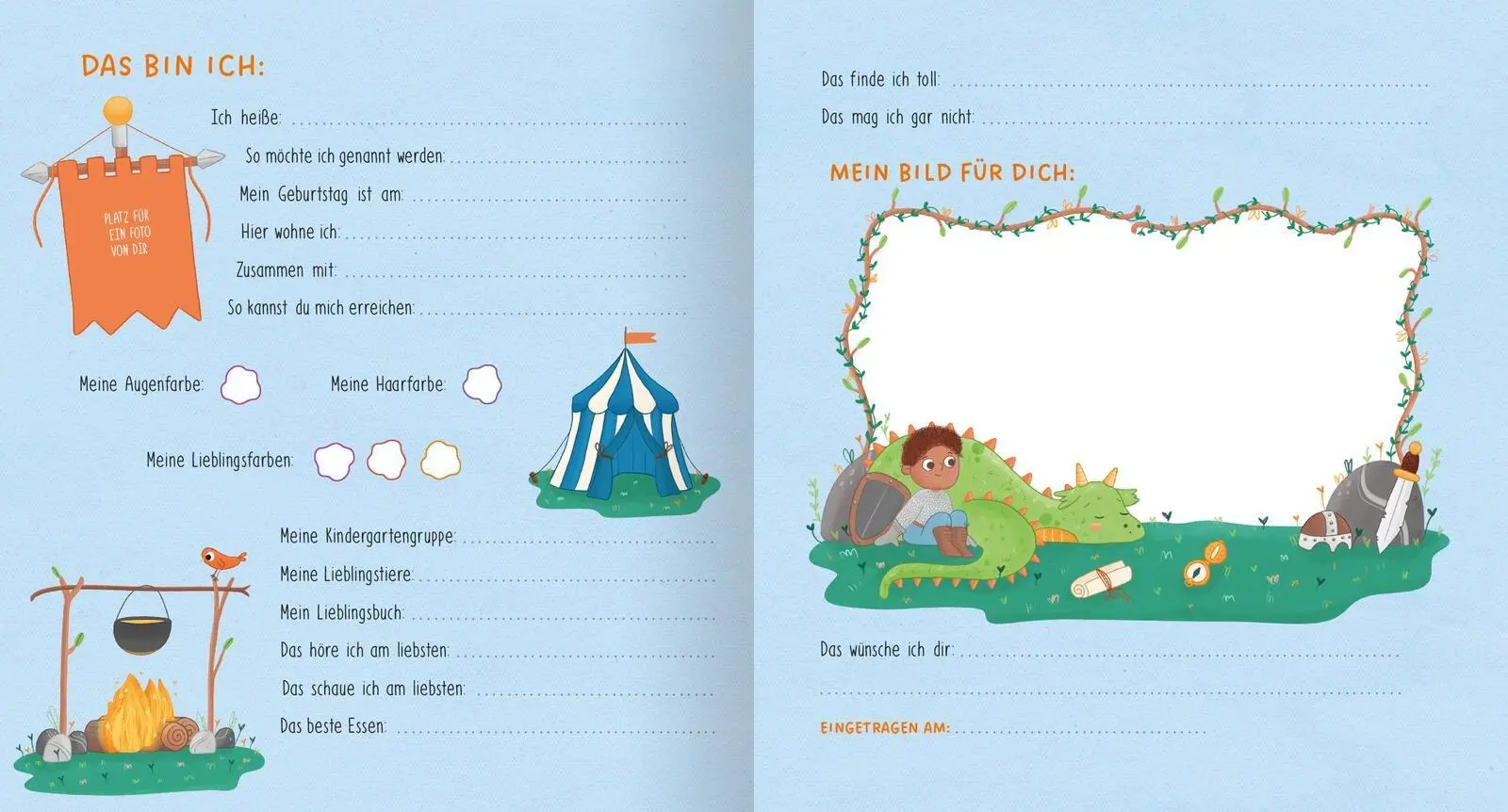 Bild: 4014489128083 | Meine Kindergartenfreunde - Ritter und Drachen | Jana Engelhardt
