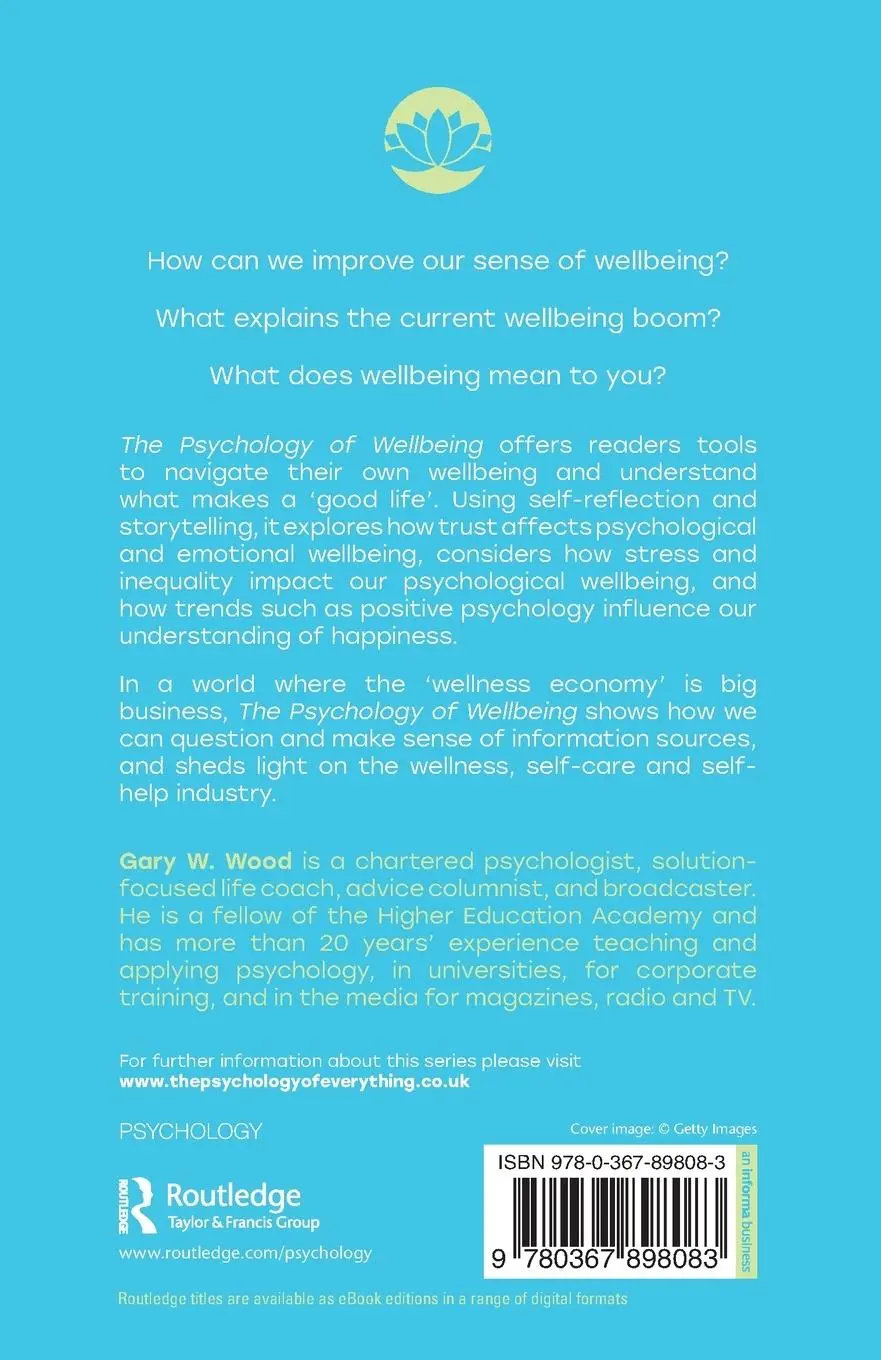 Rückseite: 9780367898083 | The Psychology of Wellbeing | Gary W. Wood | Taschenbuch | Englisch