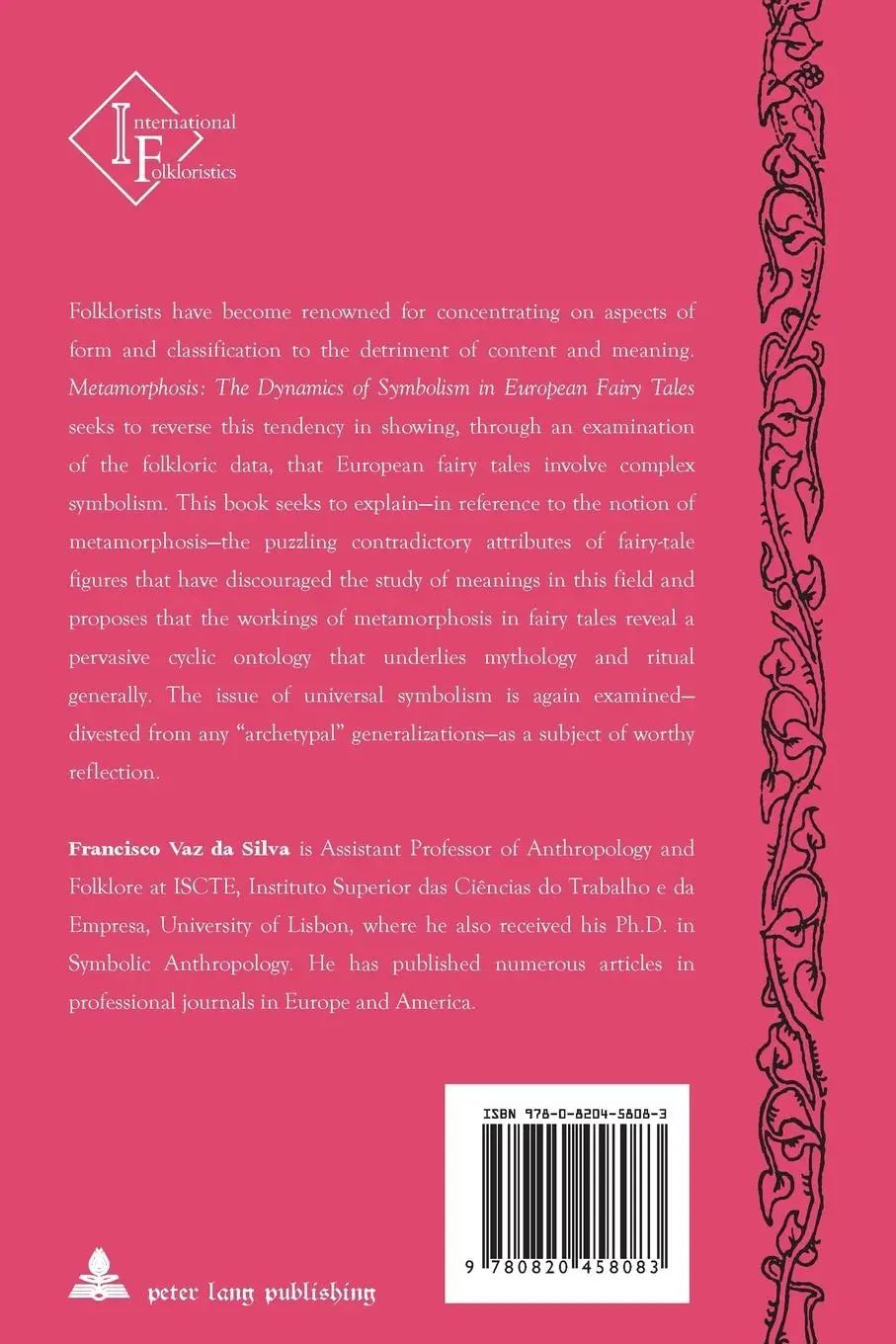 Rückseite: 9780820458083 | Metamorphosis | The Dynamics of Symbolism in European Fairy Tales