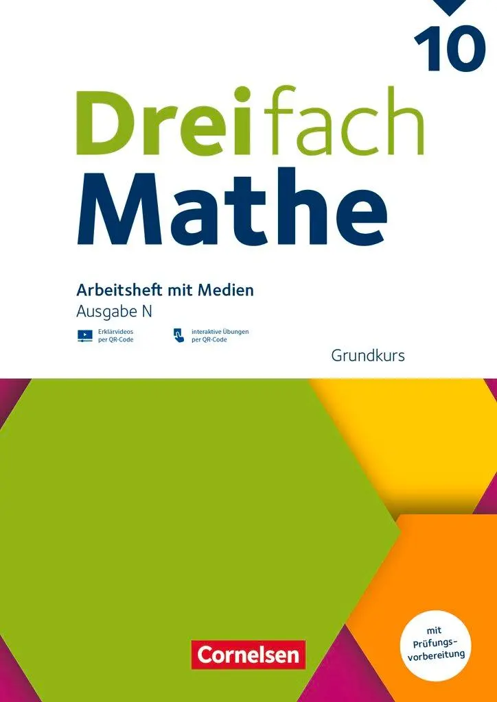 Cover: 9783060428083 | Dreifach Mathe 10. Schuljahr - Ausgabe N - Grundkurs - Arbeitsheft...