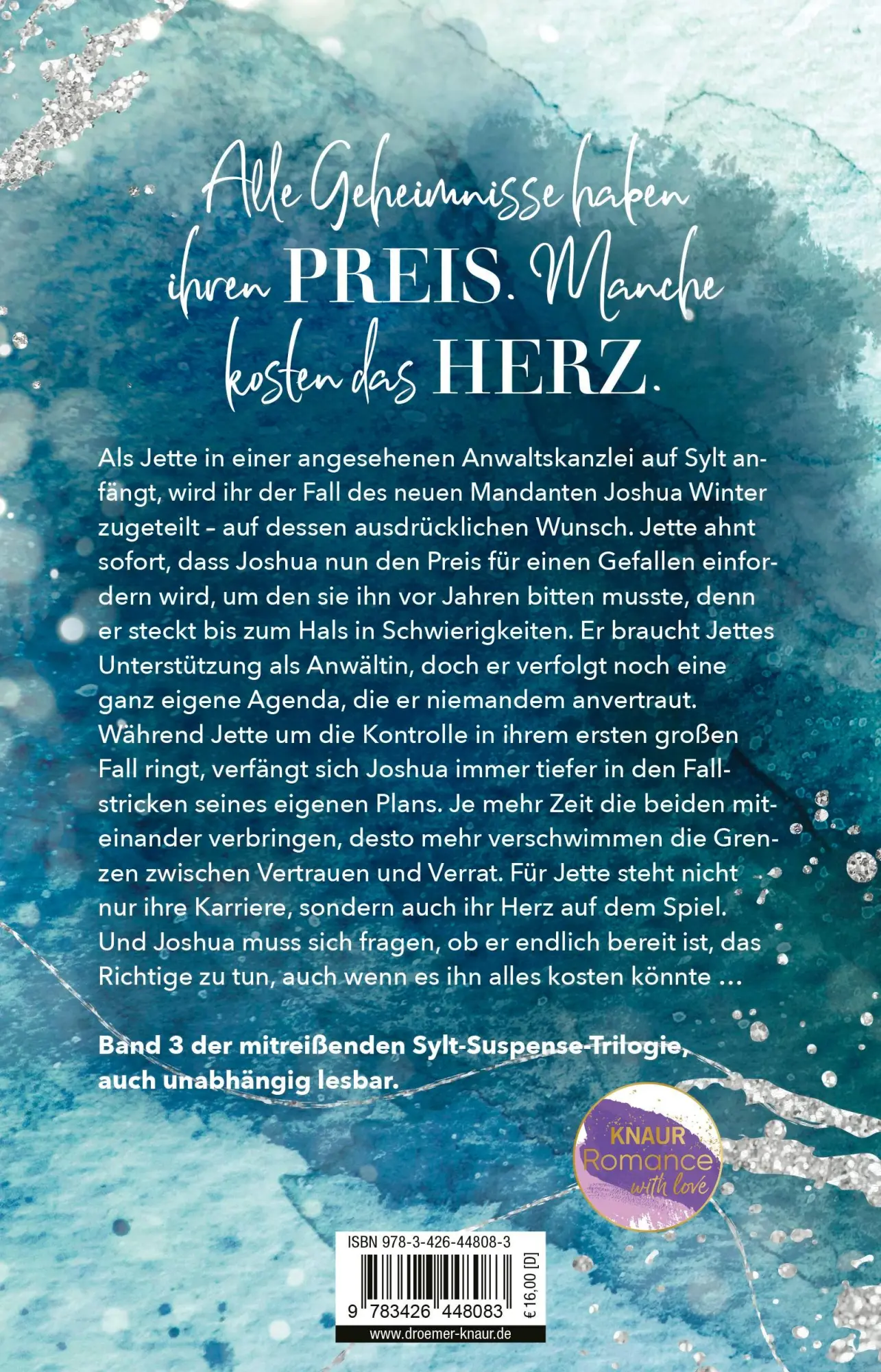 Rückseite: 9783426448083 | Über uns das Tosen des Sturms | Janine Ukena | Taschenbuch | 400 S.