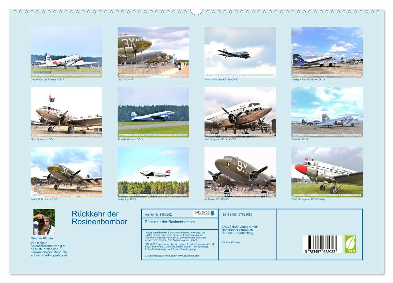 Bild: 9783457688083 | Rückkehr der Rosinenbomber (hochwertiger Premium Wandkalender 2026...