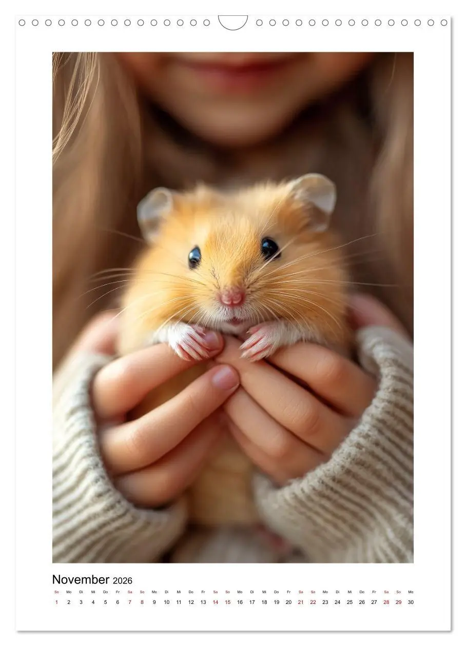 Bild: 9783516538083 | Goldhamster Geschichten (Wandkalender 2026 DIN A3 hoch), CALVENDO...