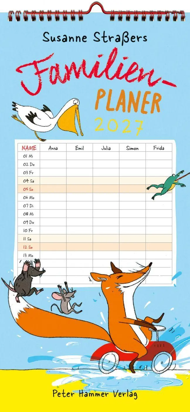 Cover: 9783779508083 | Susanne Straßers Familienplaner 2027 | Susanne Straßer | Kalender