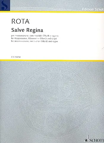 Cover: 9790001168083 | Salve Regina | Nino Rota | Partitur | Latein | 2009 | Schott Music