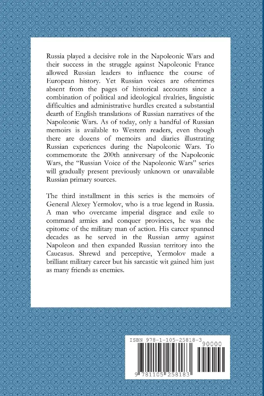 Rückseite: 9781105258183 | Alexey Yermolov's Memoirs | Alexander Mikaberidze | Taschenbuch | 2011