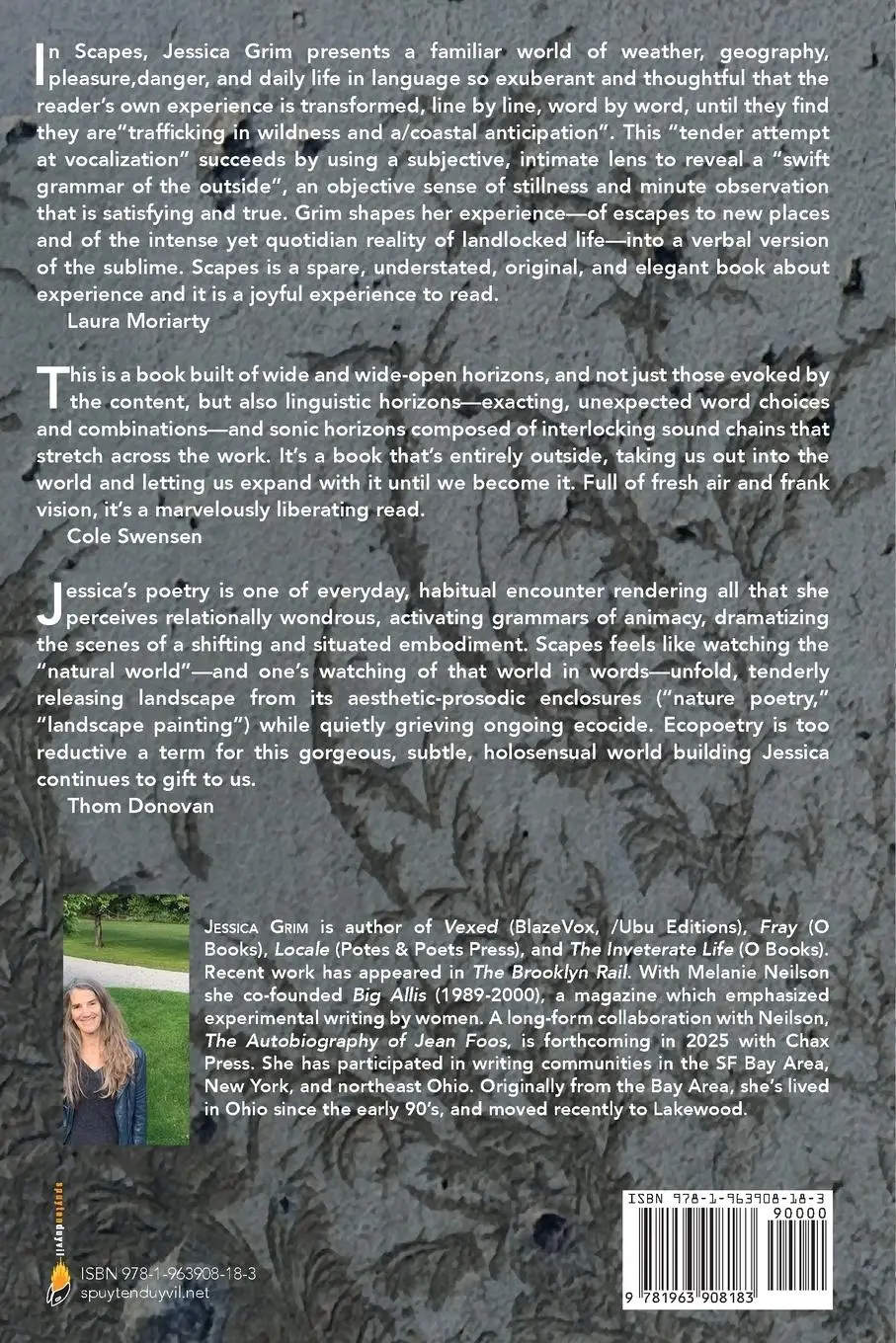 Rückseite: 9781963908183 | Scapes | Jessica Grim | Taschenbuch | Englisch | 2024 | Spuyten Duyvil