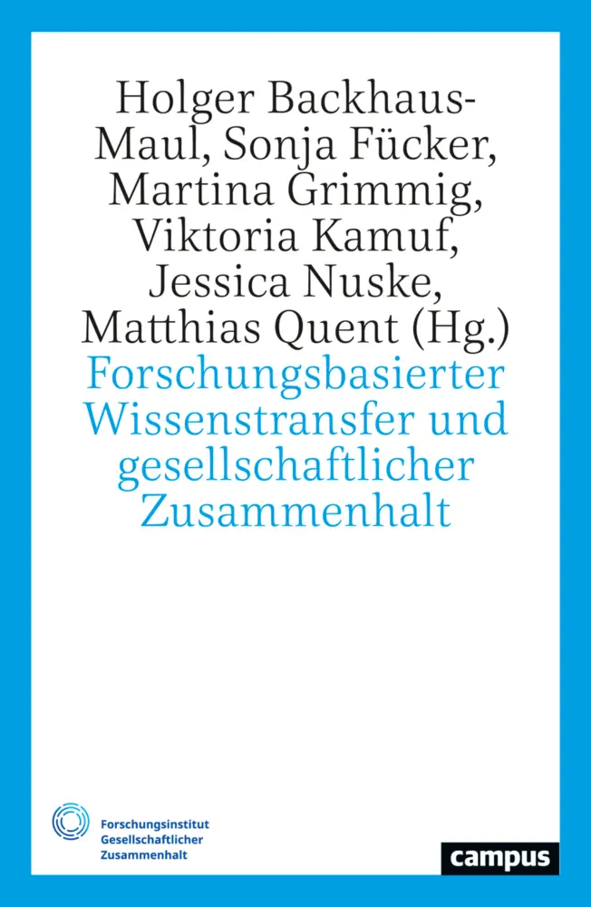 Cover: 9783593518183 | Forschungsbasierter Wissenstransfer und gesellschaftlicher...