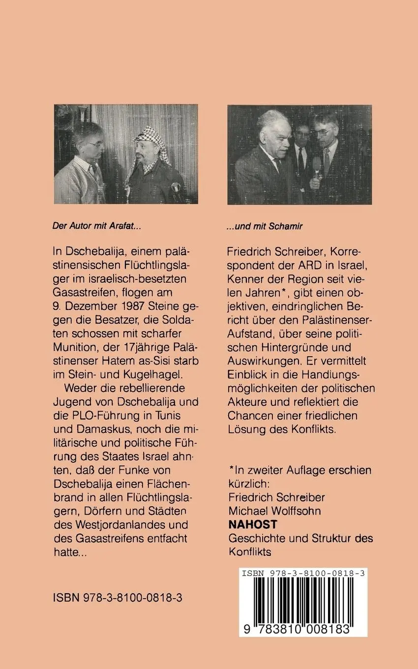 Rückseite: 9783810008183 | Aufstand der Palästinenser Die Intifada | Friedrich Schreiber | Buch