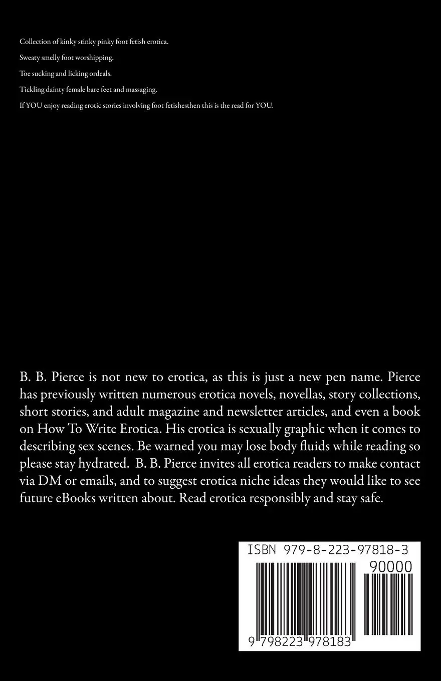 Rückseite: 9798223978183 | The Big Book of Smelly Foot Fetish Erotica | B. B. Pierce | Buch