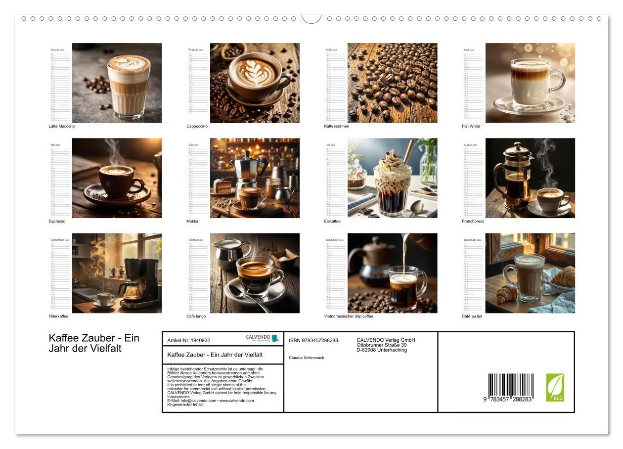 Bild: 9783457288283 | Kaffee Zauber - Ein Jahr der Vielfalt (hochwertiger Premium...