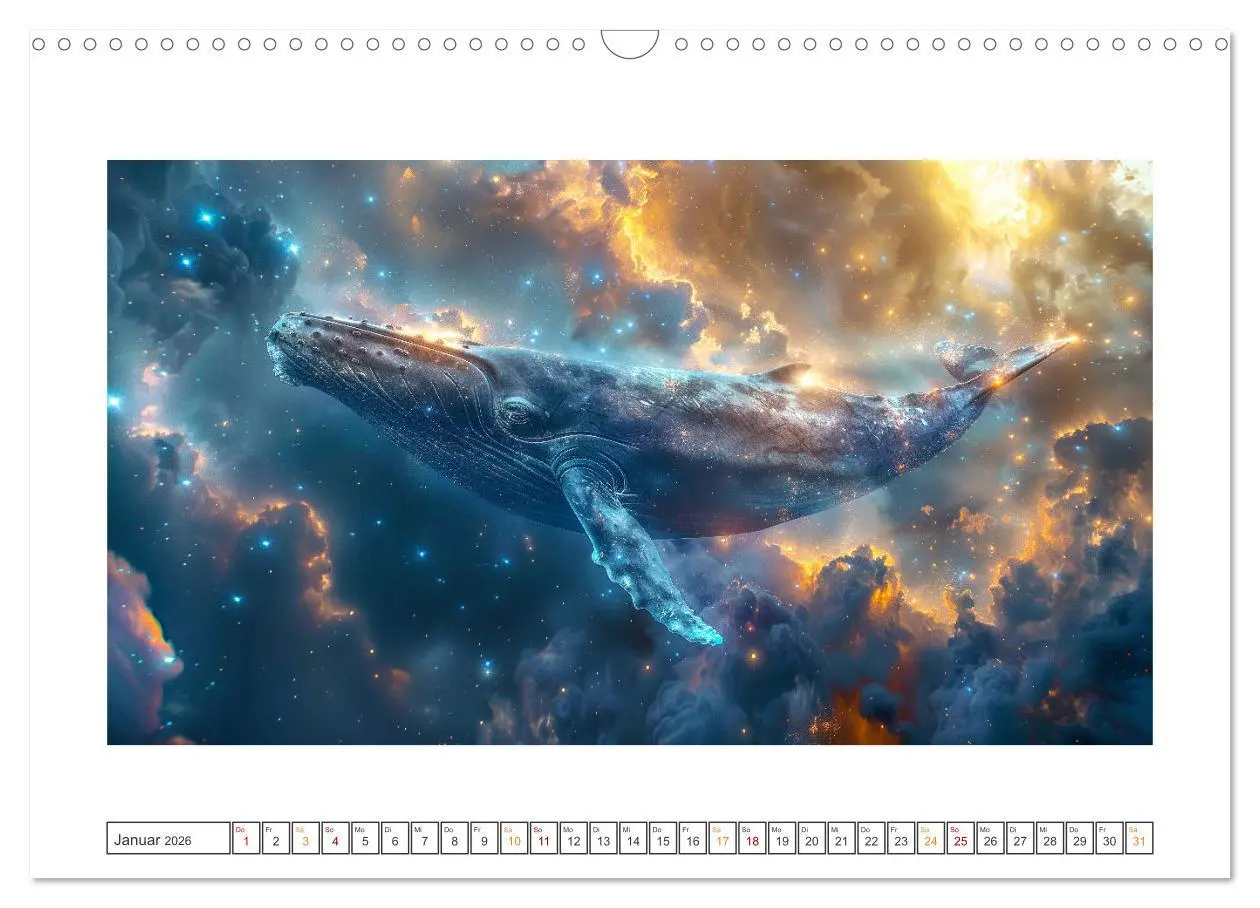 Bild: 9783457428283 | Tiere im Weltraum (Wandkalender 2026 DIN A3 quer), CALVENDO...
