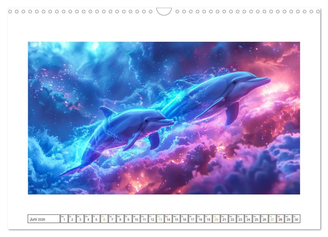 Bild: 9783457428283 | Tiere im Weltraum (Wandkalender 2026 DIN A3 quer), CALVENDO...