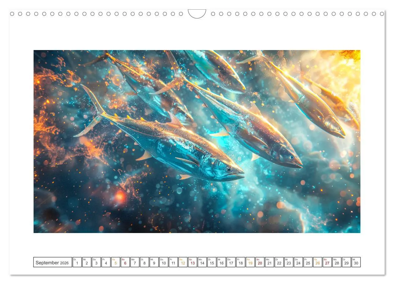 Bild: 9783457428283 | Tiere im Weltraum (Wandkalender 2026 DIN A3 quer), CALVENDO...