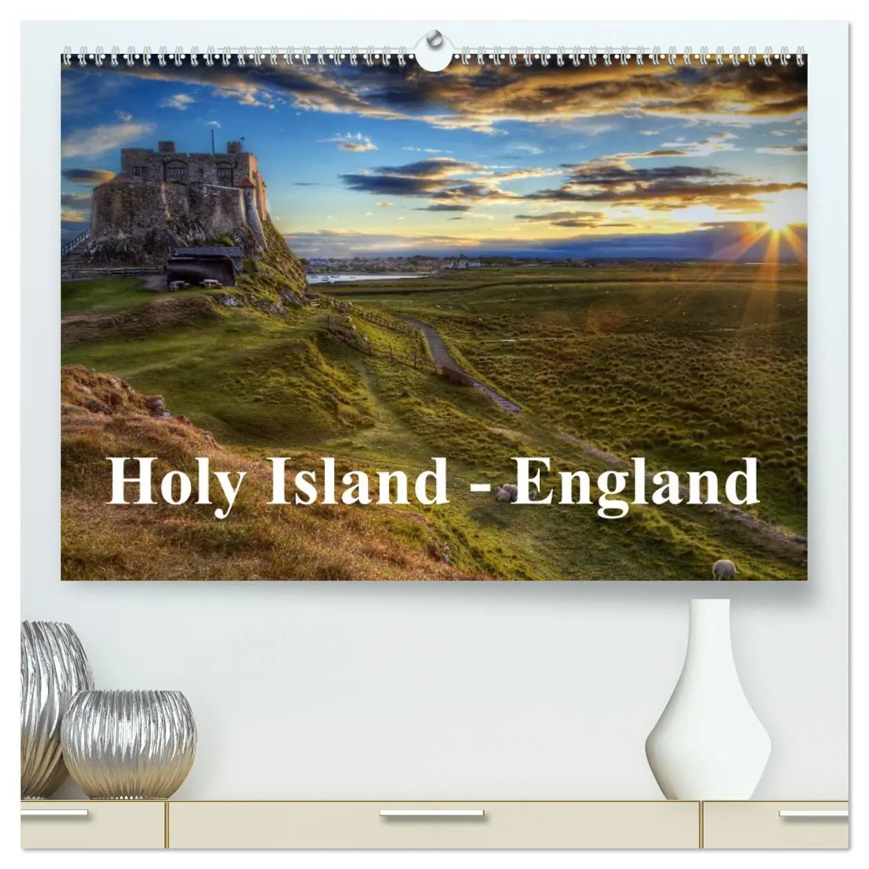 Cover: 9783516138283 | Holy Island - England (hochwertiger Premium Wandkalender 2026 DIN...