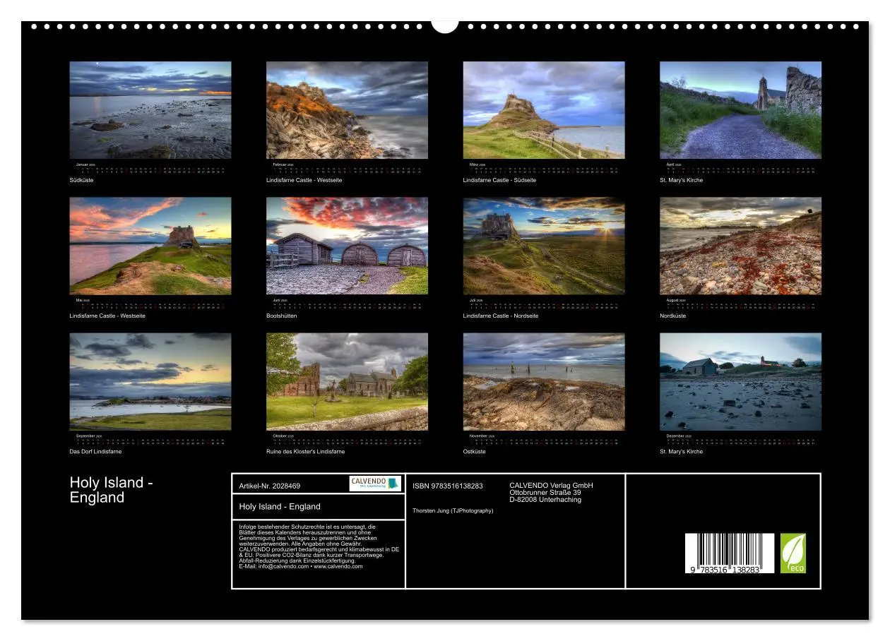 Bild: 9783516138283 | Holy Island - England (hochwertiger Premium Wandkalender 2026 DIN...