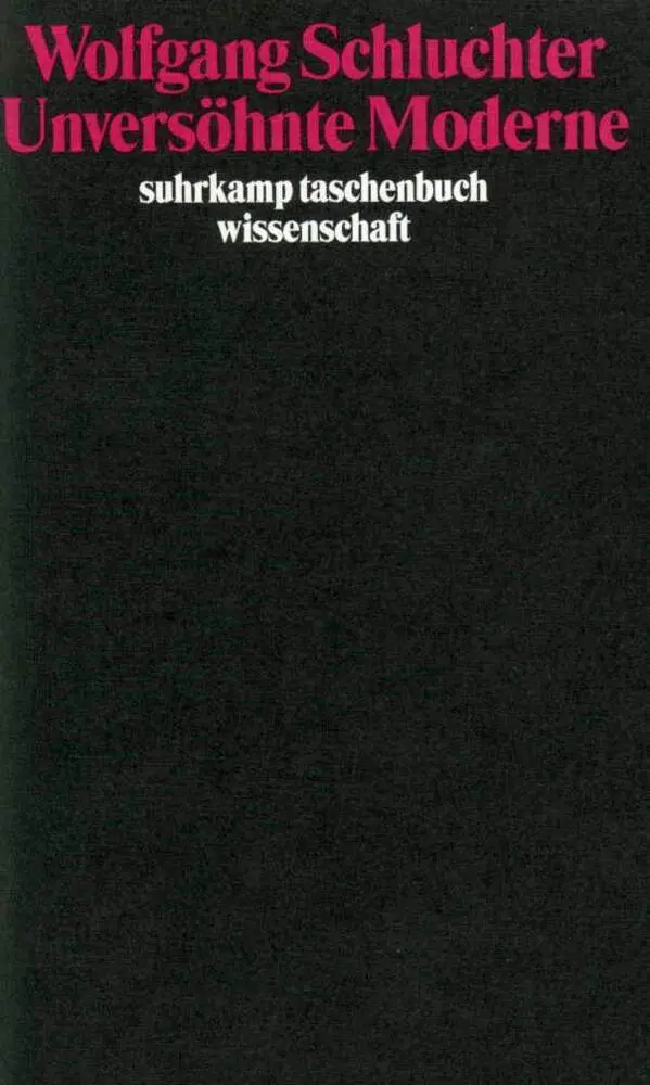 Cover: 9783518288283 | Unversöhnte Moderne | Wolfgang Schluchter | Taschenbuch | 325 S.