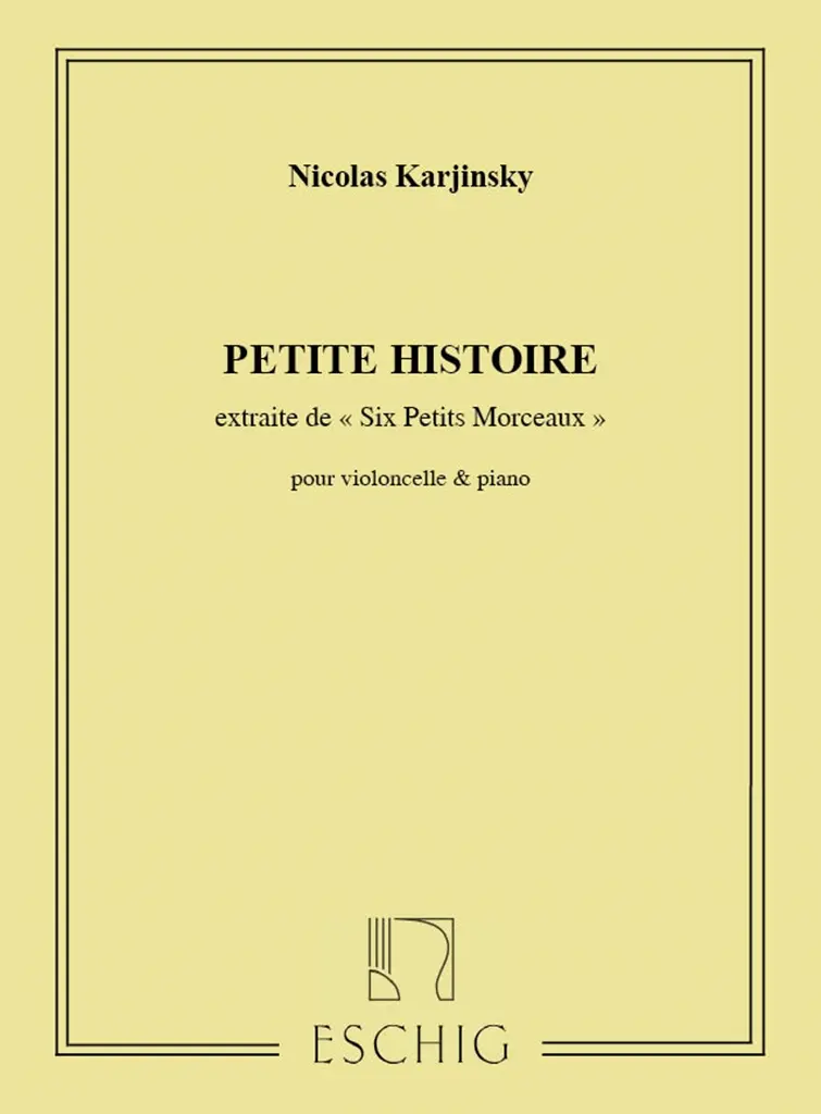 Cover: 9790045018283 | 6 Petits Morceaux N 3 Pet.Histoire Vlc/Piano | 1Re Position | Partitur