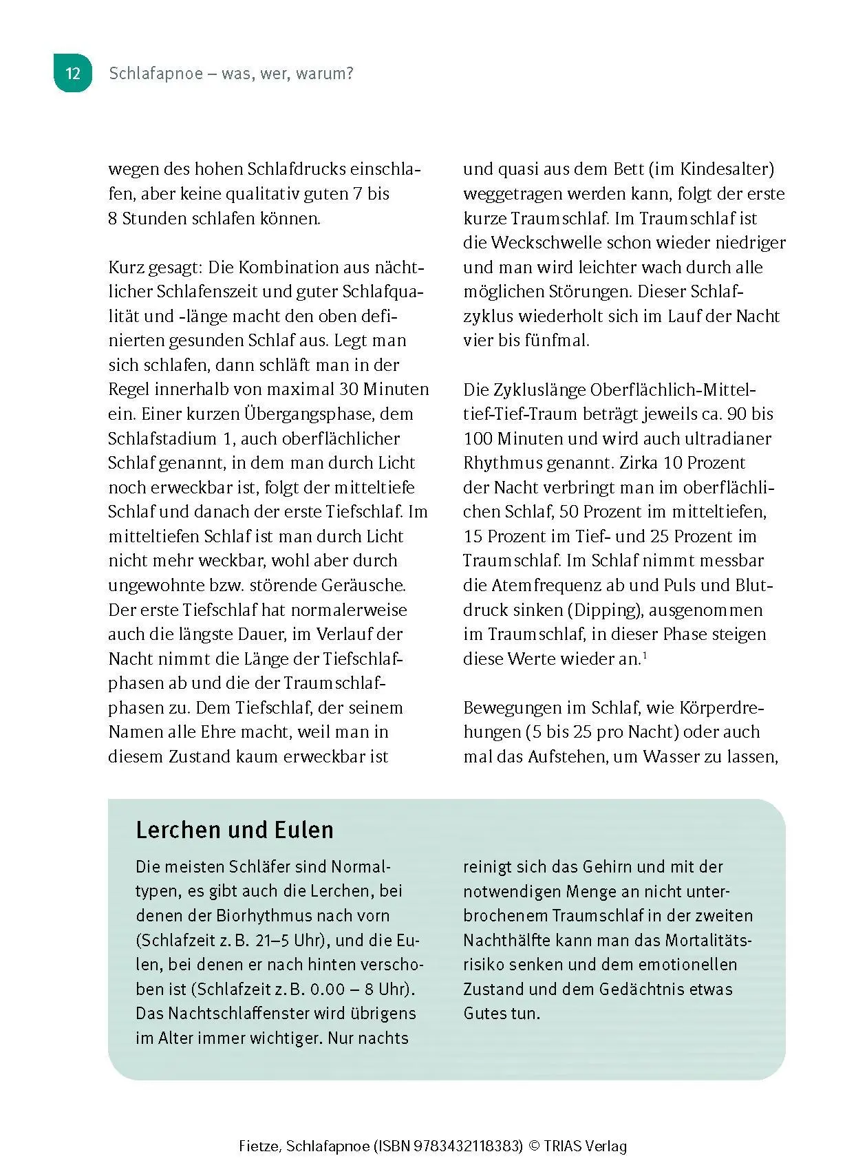 Bild: 9783432118383 | Schlafapnoe | Ingo Fietze | Taschenbuch | Broschiert (KB) | 128 S.