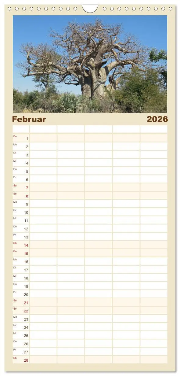 Bild: 9783516508383 | Familienplaner 2026 - Natur und Landschaft. Südliches Afrika 2026...