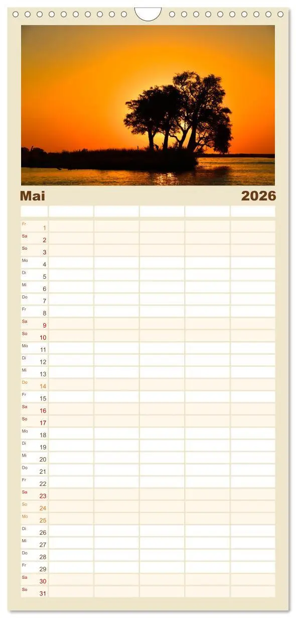 Bild: 9783516508383 | Familienplaner 2026 - Natur und Landschaft. Südliches Afrika 2026...