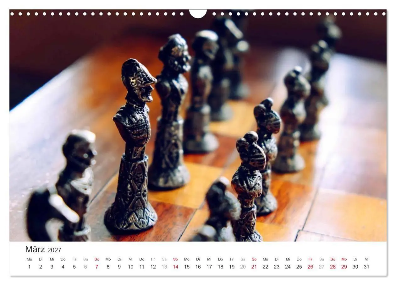 Bild: 9783569908383 | Schach 2027. Impressionen von Figuren und Spielen (Wandkalender...