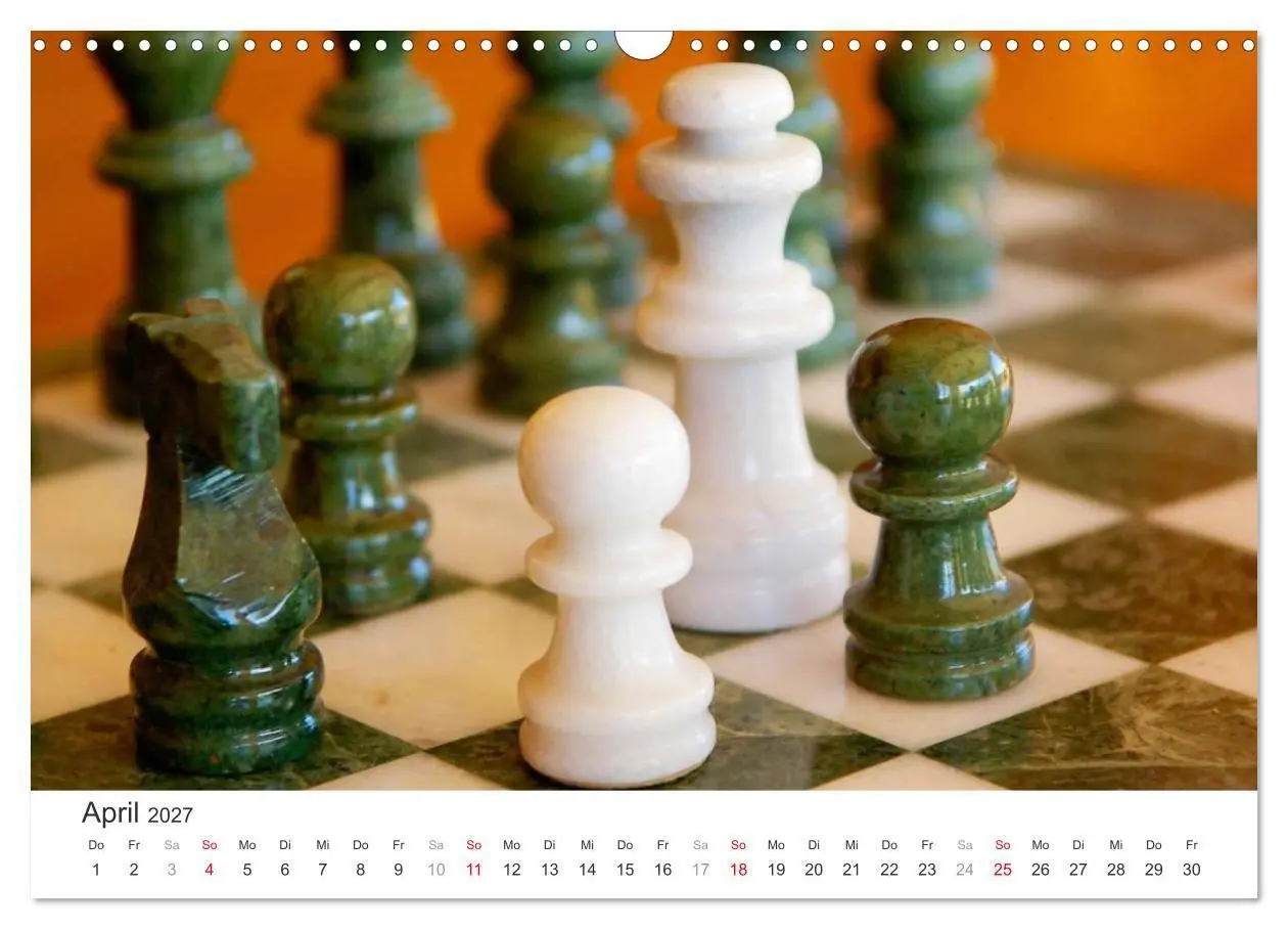 Bild: 9783569908383 | Schach 2027. Impressionen von Figuren und Spielen (Wandkalender...