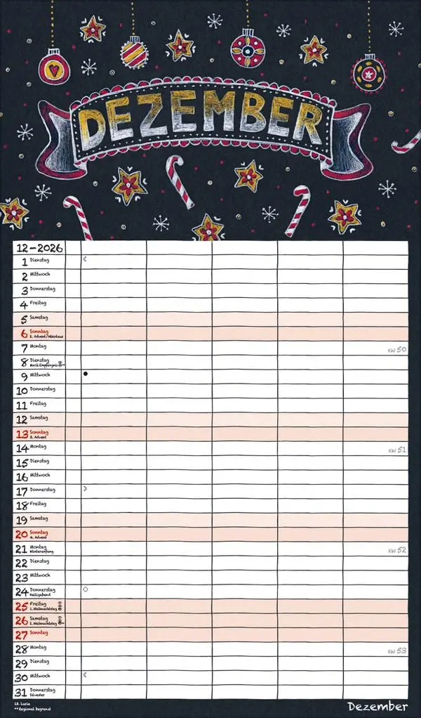 Bild: 9783731888383 | Lovely Chalk Timer 2026 | Verlag Korsch | Kalender | 14 S. | Deutsch